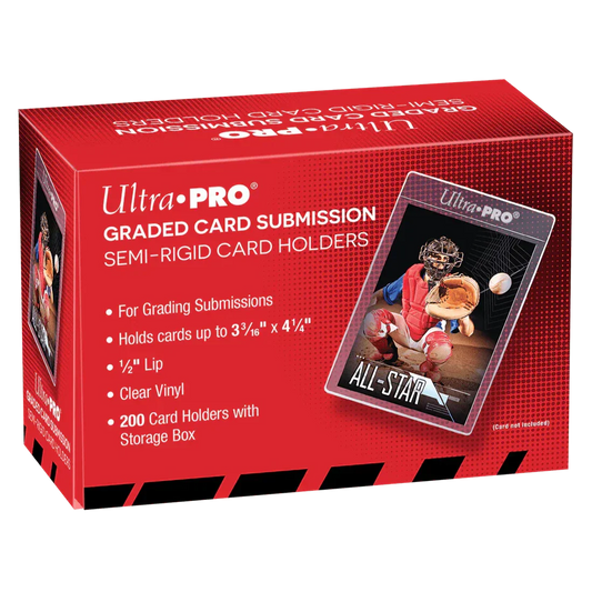 Semi-Rigid Card Sleeves for Grading 1/2-Inch | Ultra Pro | 100/200 Units